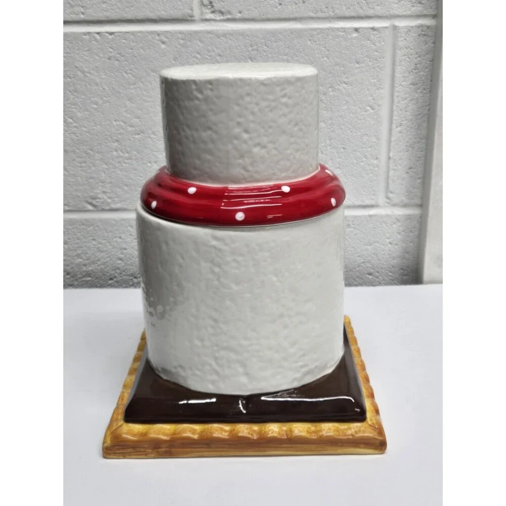 Ganz The Original S'Mores Snowman Canister Cookie Jar